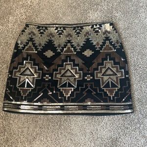 Sequin mini skirt